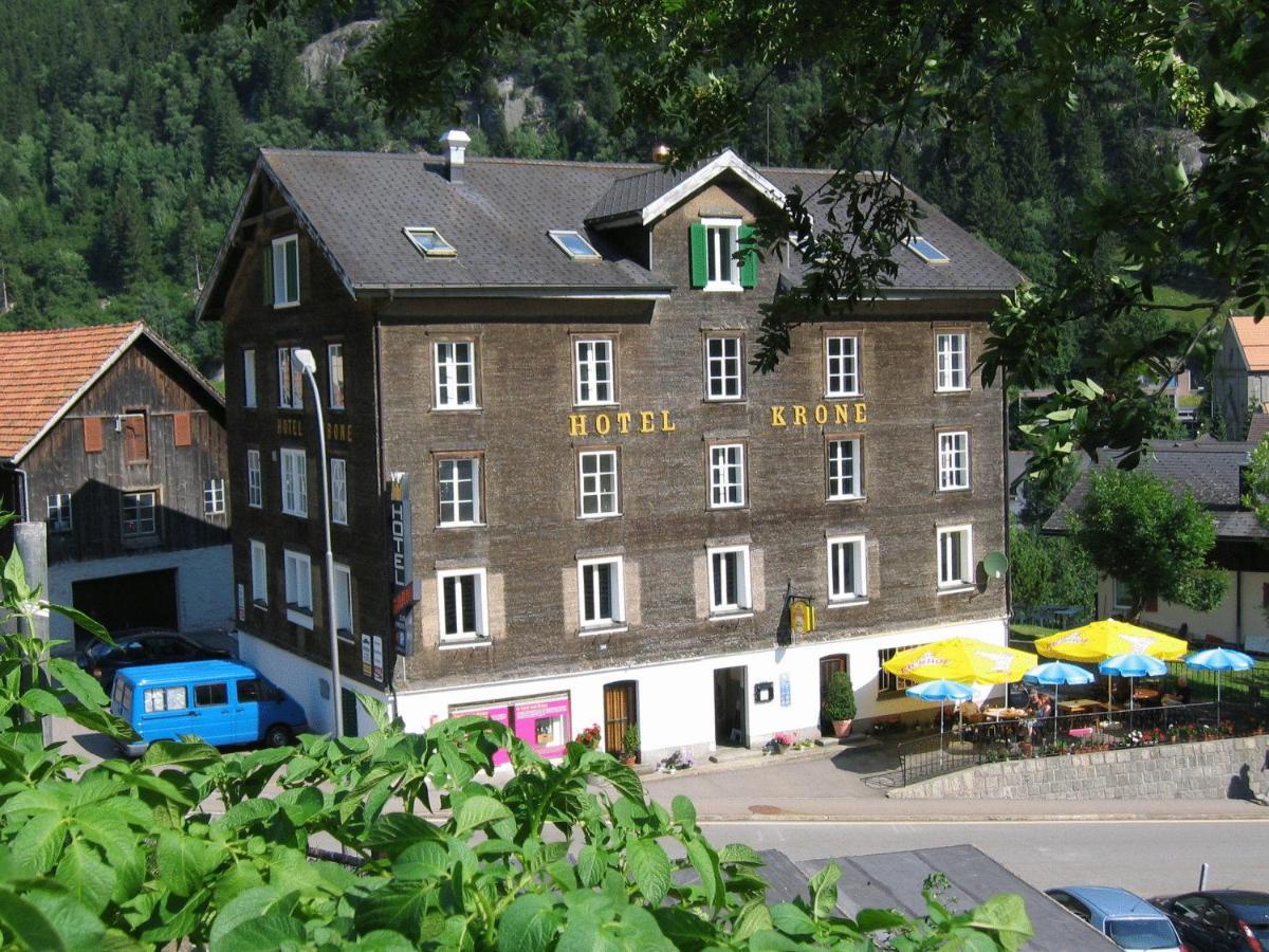 Chalet Hotel Krone Göschenen Exterior foto